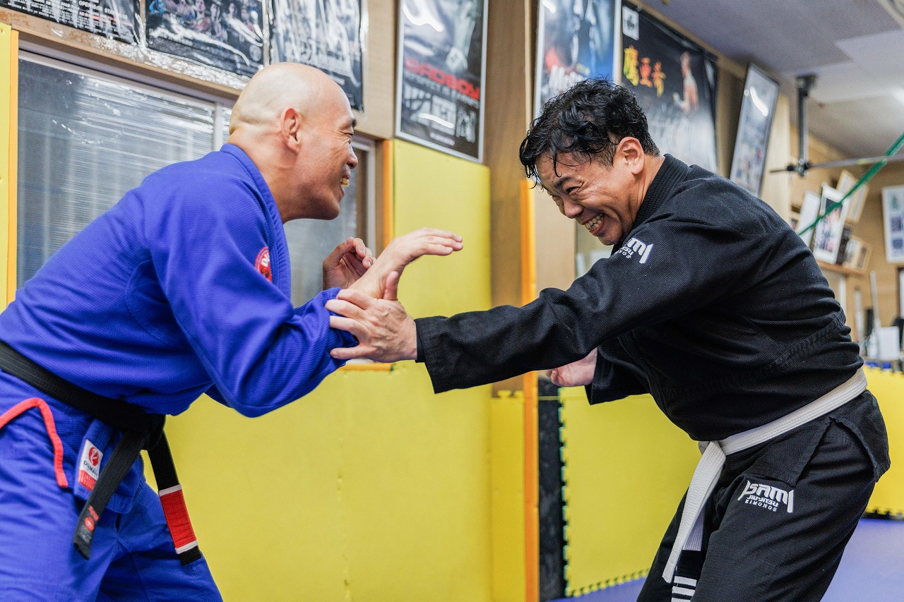 寝屋川市の格闘技ジム修斗GYMS直心会 柔術クラス 組手