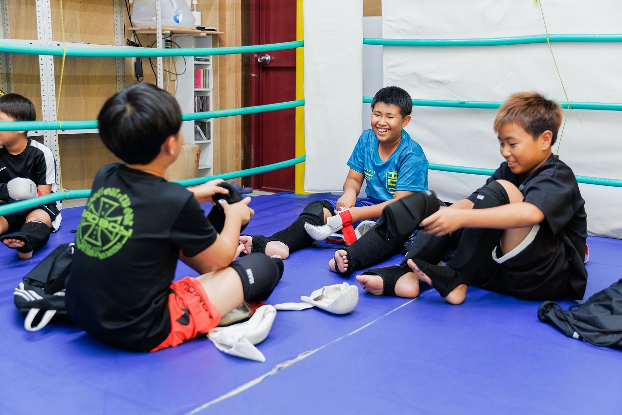 寝屋川市の格闘技ジム修斗GYMS直心会 キッズ修斗クラス 準備中